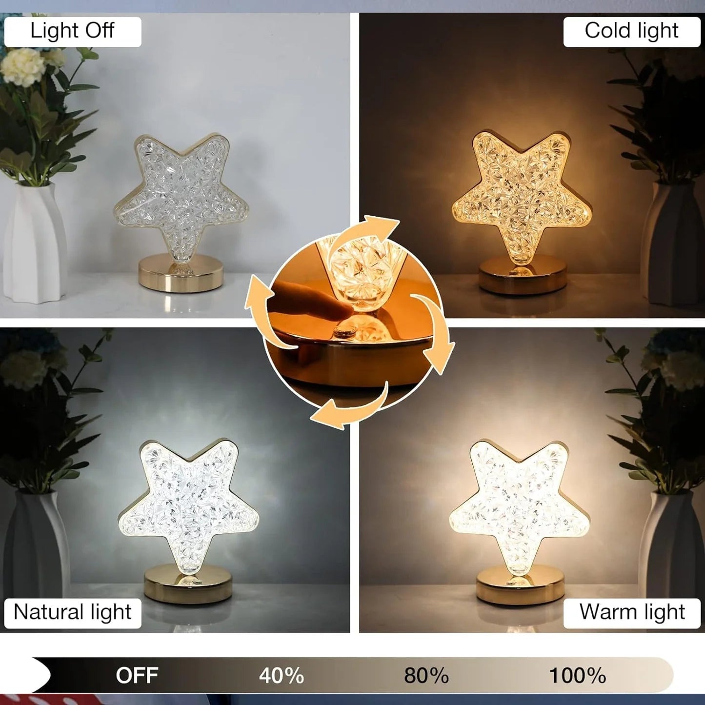 Star Crystal Lamp