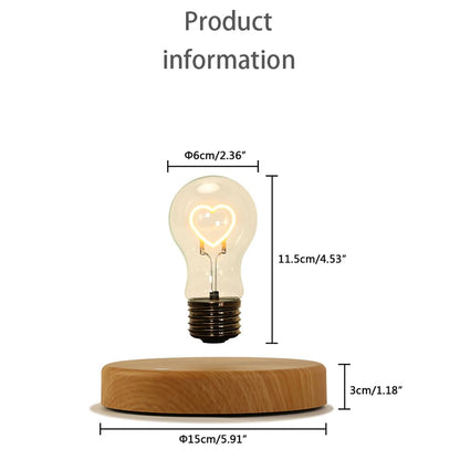 Levitating Heart LED Bulb Lamp © Ⓢ