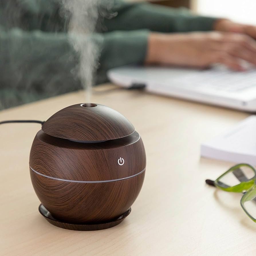 Mini Home Wood Aroma Diffuser Humidifier
