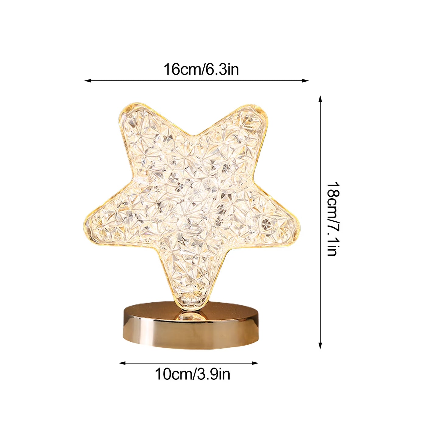 Star Crystal Lamp