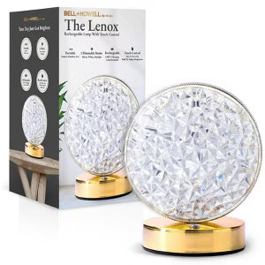 Crystal Round LED Table Lamp