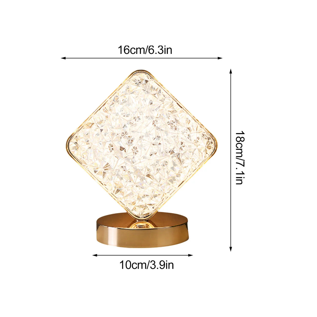 Crystal Diamond LED Table Lamp
