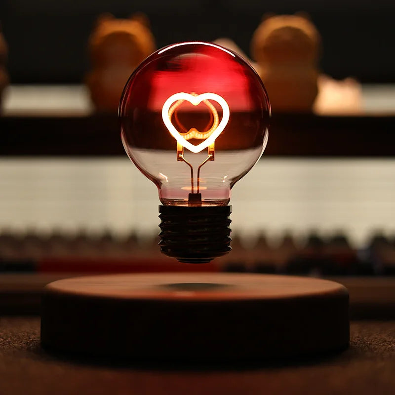 Levitating Heart LED Bulb Lamp © Ⓢ