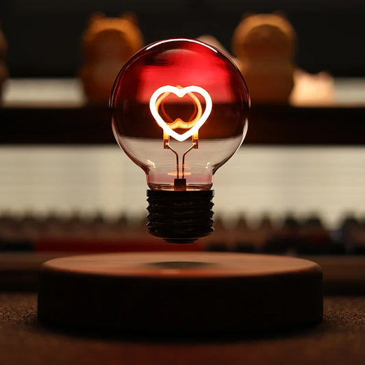 Levitating Heart LED Bulb Lamp © Ⓢ