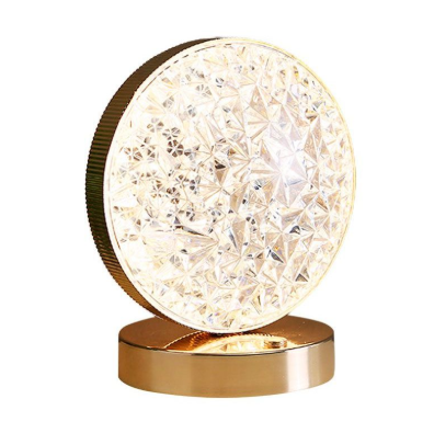 Crystal Round LED Table Lamp