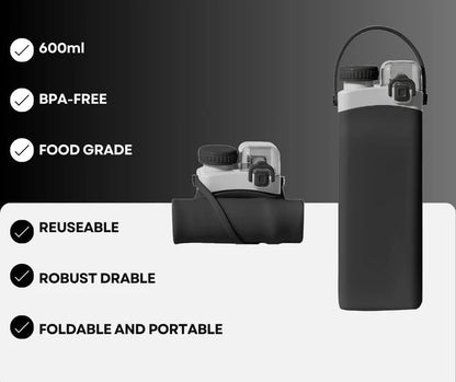 Collapsible Silicone Water Bottle