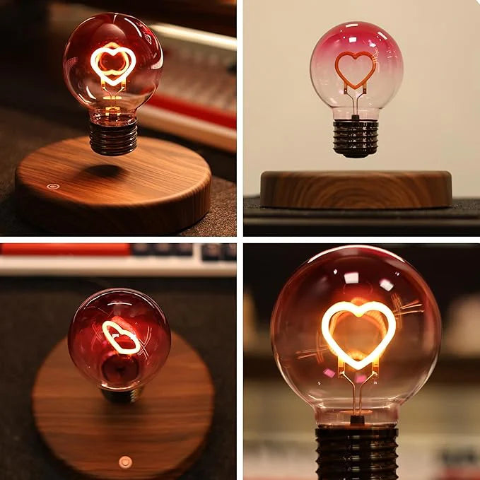 Levitating Heart LED Bulb Lamp © Ⓢ